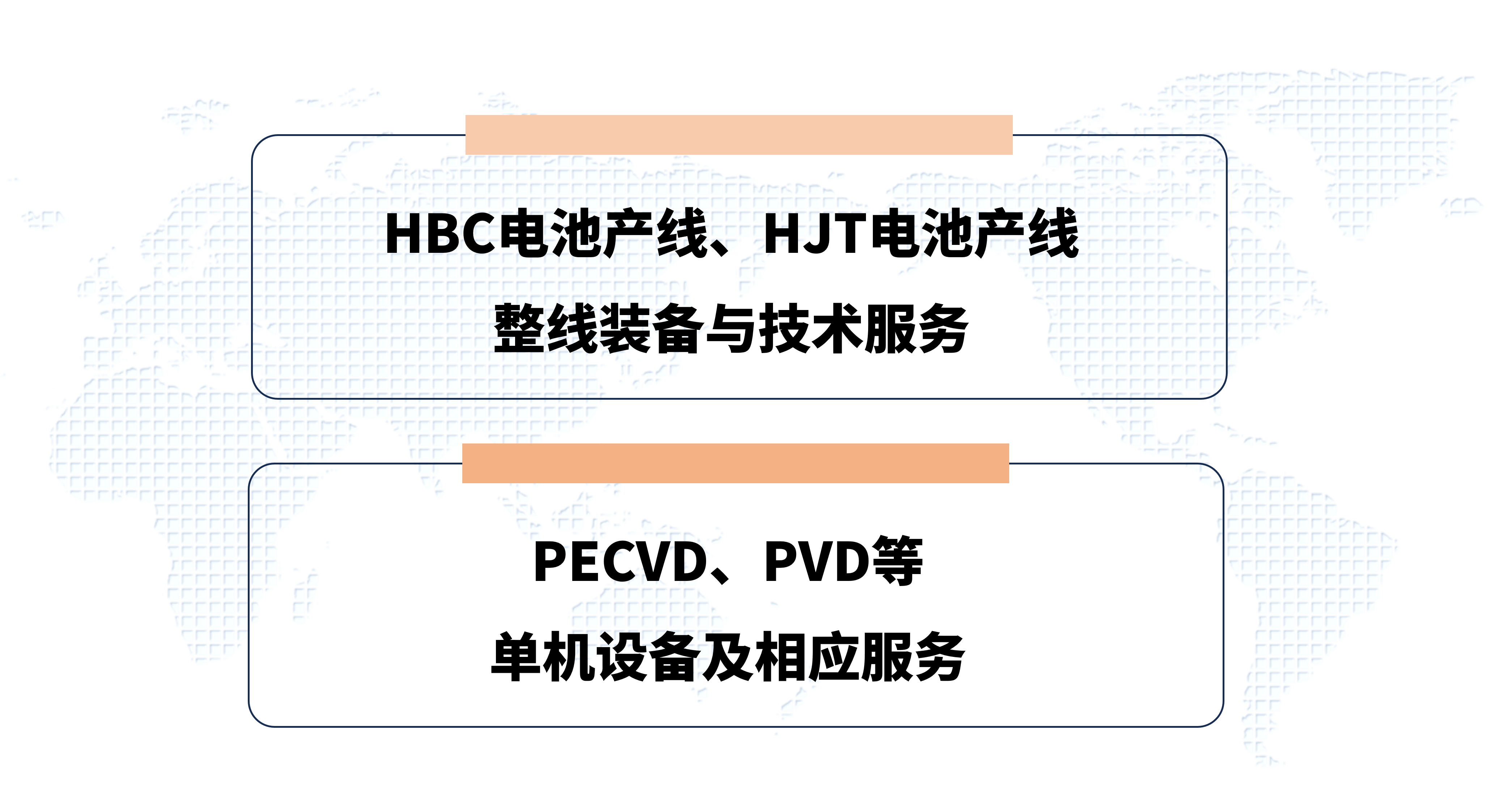 单线GW级太阳电池生产装备与服务